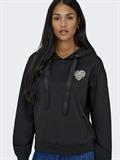 ONLALINA LIFE L/S PRINT HOOD SWT black