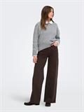 ONLALIVIA LS HIGH-LOW O-NECK NOOS KNT medium grey melange