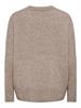 ONLALIVIA LS HIGH-LOW O-NECK NOOS KNT taupe gray