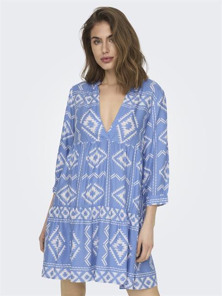 ONLALLY ATHENA 3/4 V-NECK DRESS PTM provence