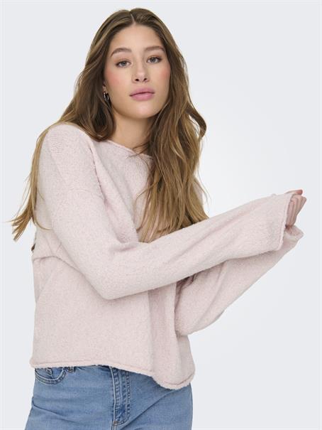 ONLALVILDA LS O-NECK CC KNT rose smoke