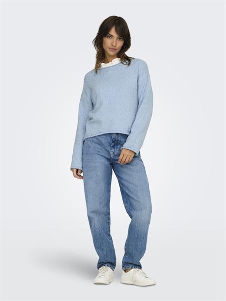 ONLALVILDA LS O-NECK CC KNT soft chambray
