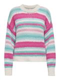 ONLALYSSA LIFE LS STRIPE O-NECK CC KNT birch