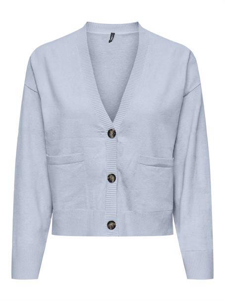 ONLAMA LIFE LS V CARDIGAN CS KNT soft chambray