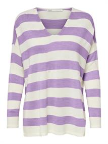 ONLAMALIA LS V-NECK CS KNT hell lila1