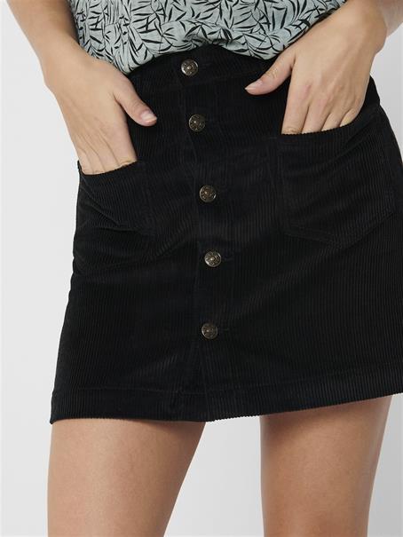 ONLAMAZING GLOBAL HW CORD SKIRT PNT NOOS black 1