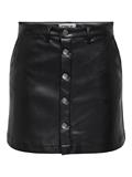 ONLAMAZING-LIORA HW FAUX LEAT SKIRT PNT black