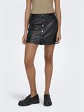 ONLAMAZING-LIORA HW FAUX LEAT SKIRT PNT black