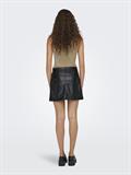 ONLAMAZING-LIORA HW FAUX LEAT SKIRT PNT black