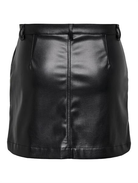 ONLAMAZING-LIORA HW FAUX LEAT SKIRT PNT black