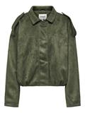 ONLAMBER FAUX SUEDE JACKET OTW grape leaf
