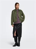 ONLAMBER FAUX SUEDE JACKET OTW grape leaf