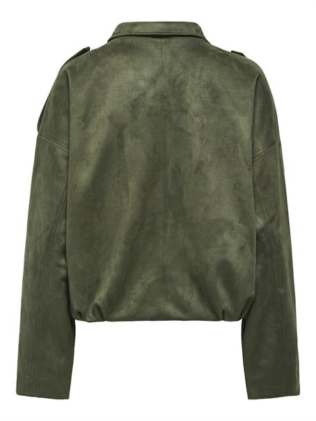 ONLAMBER FAUX SUEDE JACKET OTW grape leaf