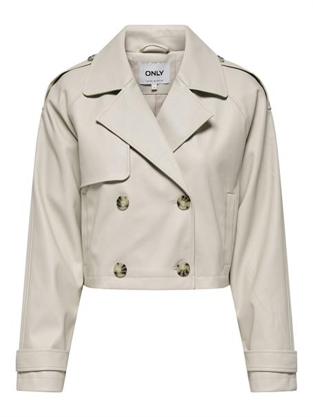 ONLAMIA FAUX LEATHER JACKET CC OTW pumice stone