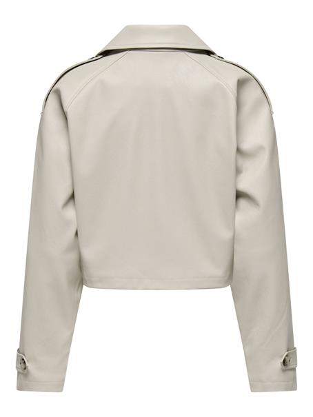 ONLAMIA FAUX LEATHER JACKET CC OTW pumice stone