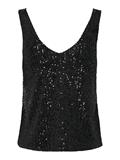ONLANA S/L V-NECK SEQUINS TOP JRS black