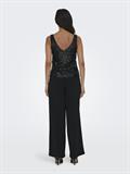 ONLANA S/L V-NECK SEQUINS TOP JRS black