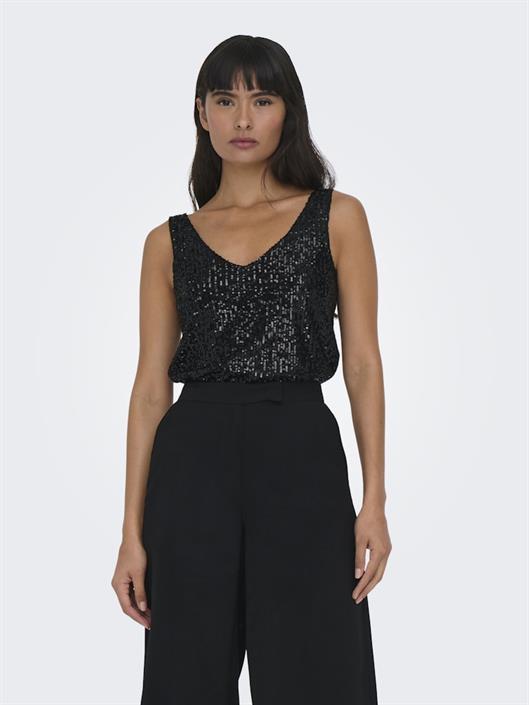 onlana-s-l-v-neck-sequins-top-jrs-black