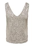 ONLANA S/L V-NECK SEQUINS TOP JRS pumice stone