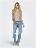ONLANA S/L V-NECK SEQUINS TOP JRS pumice stone