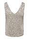 ONLANA S/L V-NECK SEQUINS TOP JRS pumice stone