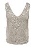 ONLANA S/L V-NECK SEQUINS TOP JRS pumice stone