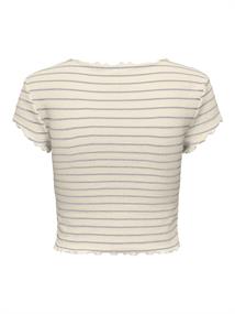 ONLANITS S/S CROPPED TOP JRS antique white3