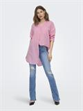 ONLAPELDOORN SOLID V-NECK L/S SHIRT NOOS begonia pink