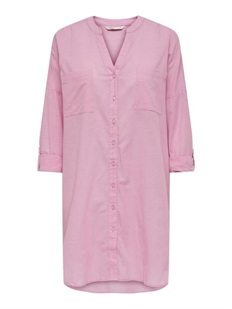 ONLAPELDOORN SOLID V-NECK L/S SHIRT NOOS begonia pink