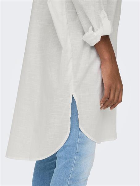 ONLAPELDOORN SOLID V-NECK L/S SHIRT NOOS cloud dancer