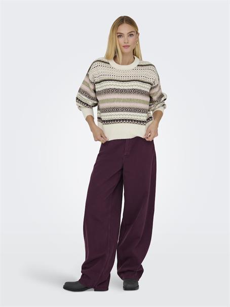 ONLARIANNE L/S PULLOVER KNT NOOS pumice stone1