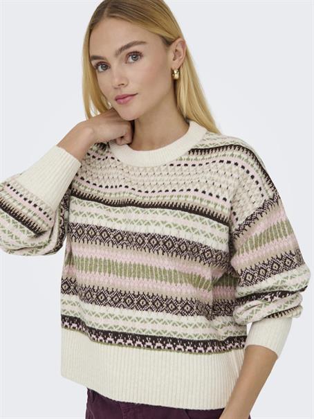 ONLARIANNE L/S PULLOVER KNT NOOS pumice stone1
