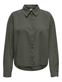 ONLARIS LIFE LS PLEAT SHIRT WVN kambaba