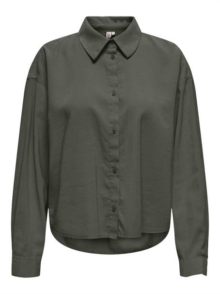 ONLARIS LIFE LS PLEAT SHIRT WVN kambaba