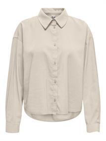 ONLARIS LIFE LS PLEAT SHIRT WVN pumice stone