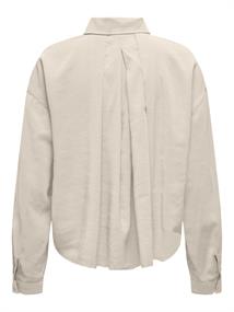 ONLARIS LIFE LS PLEAT SHIRT WVN pumice stone