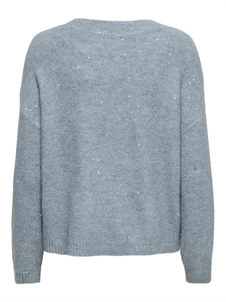 ONLARIZONA LS SEQUINS V-NECK PUL KNT arona