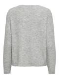 ONLARIZONA LS SEQUINS V-NECK PUL KNT light grey melange