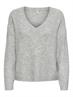 ONLARIZONA LS SEQUINS V-NECK PUL KNT light grey melange