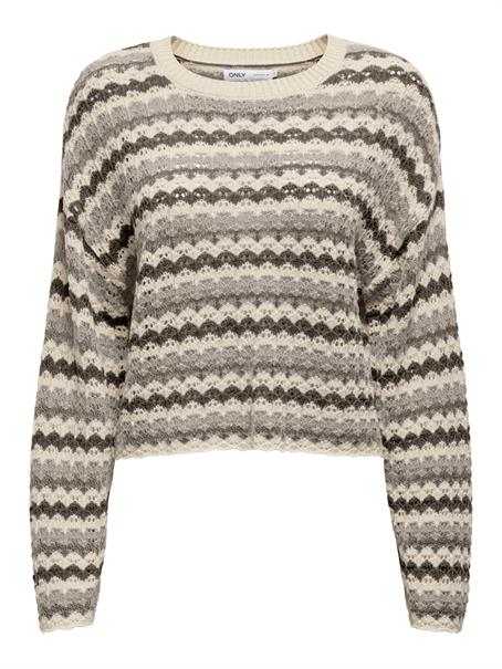 ONLASA LS O-NECK KNT NCA birch1