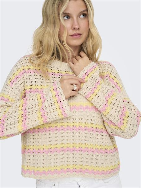 ONLASA LS O-NECK KNT NOOS birch5