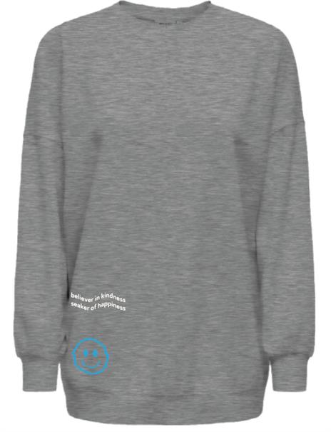 ONLASHLEY L/S OVERSIZE PRINT CS SWT medium grey melange1