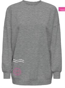 ONLASHLEY L/S OVERSIZE PRINT CS SWT medium grey melange2
