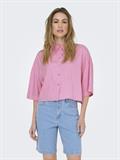 ONLASTRID LIFE 2/4 CROP SHIRT WVN NOOS begonia pink