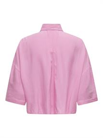 ONLASTRID LIFE 2/4 CROP SHIRT WVN NOOS begonia pink