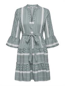 ONLATHENA 3/4 BELT SHORT DRESS WVN NOOS balsam green