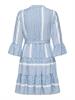 ONLATHENA 3/4 BELT SHORT DRESS WVN NOOS coronet blue