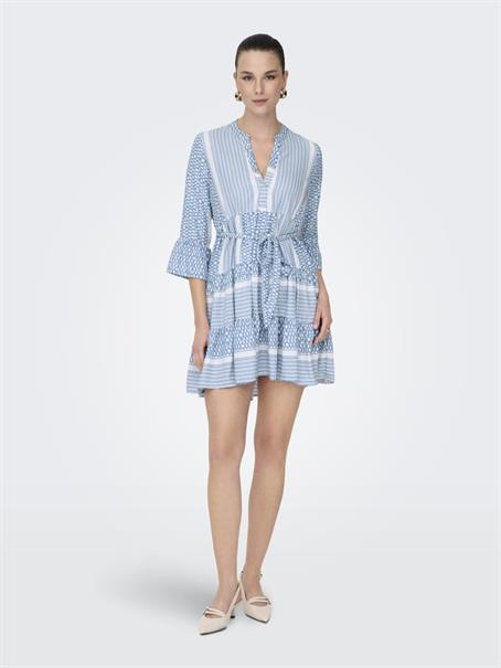 ONLATHENA 3/4 BELT SHORT DRESS WVN NOOS coronet blue