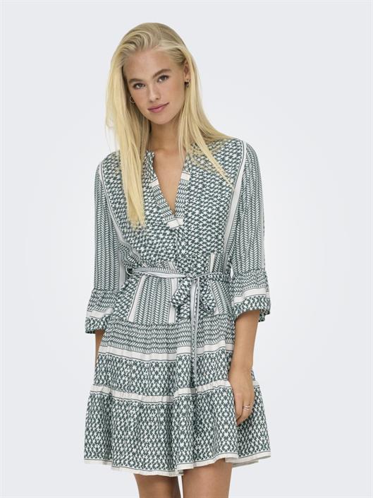onlathena-life-3-4-short-dress-wvn-noos-balsam-green