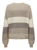 ONLATIA L/S STRIPE PULLOV KNT NOOS feather gray